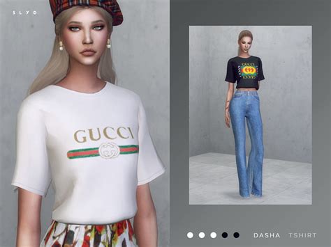 sims 4 cc gucci shirt